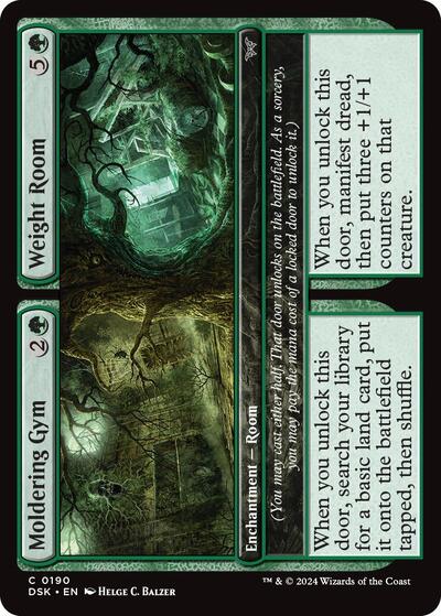 Moldering Gym / Weight Room (Duskmourn: House of Horror) Near Mint - Nick Nack's Full Frontal Attack