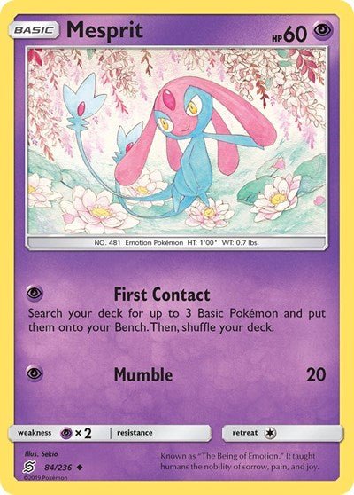 Mesprit (SM - Unified Minds) Near Mint - Nick Nack's Full Frontal Attack