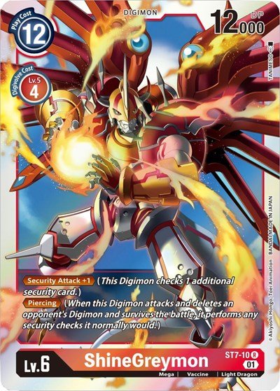 ShineGreymon (Starter Deck 07: Gallantmon) Near Mint - Nick Nack's Full Frontal Attack