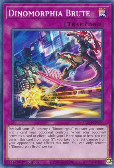 Dinomorphia Brute (Battle of Chaos) Light Play 1st Edition - Nick Nack's Full Frontal Attack