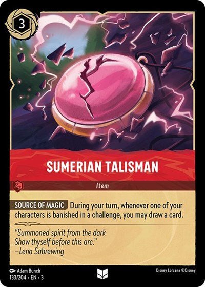 Sumerian Talisman (Into the Inklands) Near Mint - Nick Nack's Full Frontal Attack