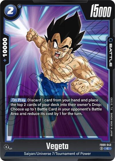 Vegeta FB09 - 043 (Dual Evolution) Near Mint - Nick Nack's Full Frontal Attack