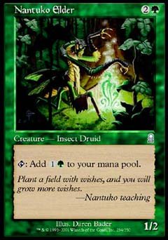 Nantuko Elder (Odyssey) Light Play Foil - Nick Nack's Full Frontal Attack