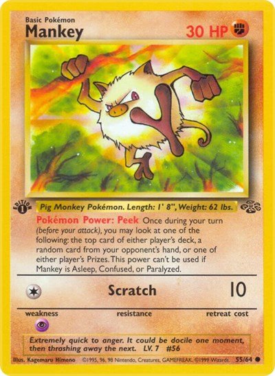 Mankey (Jungle) Light Play Unlimited - Nick Nack's Full Frontal Attack