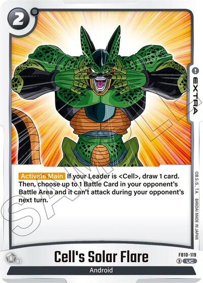 Cell's Solar Flare (Cross Force) Near Mint
