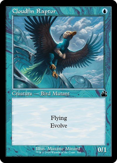 Cloudfin Raptor (Retro Frame) (Ravnica Remastered) Near Mint - Nick Nack's Full Frontal Attack