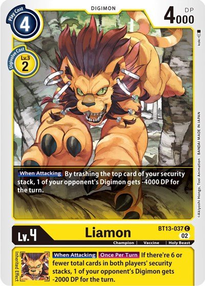 Liamon (Versus Royal Knights) Near Mint - Nick Nack's Full Frontal Attack