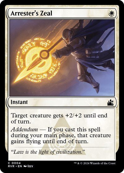 Arrester's Zeal (Ravnica Remastered) Near Mint - Nick Nack's Full Frontal Attack