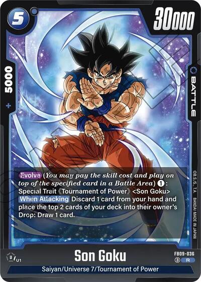 Son Goku FB09 - 036 (Dual Evolution) Near Mint Holofoil - Nick Nack's Full Frontal Attack