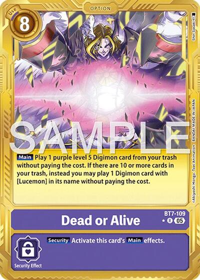 Dead or Alive (Gold Border) (Advanced Booster Digimon Generation) Near Mint - Nick Nack's Full Frontal Attack