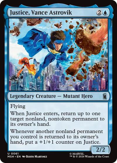 Justice, Vance Astrovik (Marvel Super Heroes) Near Mint - Nick Nack's Full Frontal Attack