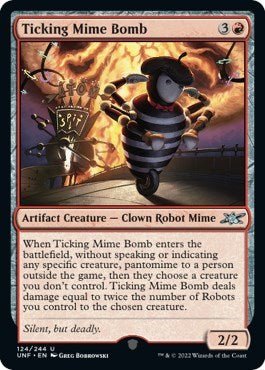 Ticking Mime Bomb (Unfinity) Near Mint - Nick Nack's Full Frontal Attack