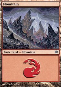 Mountain (242) (Shards of Alara) Light Play - Nick Nack's Full Frontal Attack