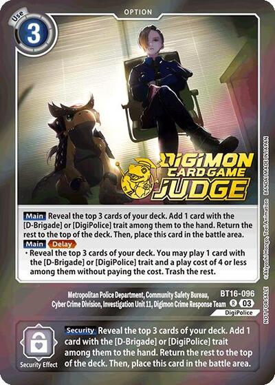 Metropolitan Police Department, Community Safety Bureau, Cyber Crime Division... (Judge pack 6) (Beginning Observer) Near Mint Foil