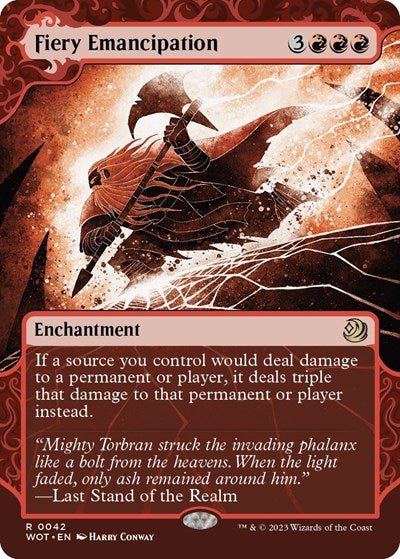 Fiery Emancipation (Wilds of Eldraine: Enchanting Tales) Near Mint - Nick Nack's Full Frontal Attack