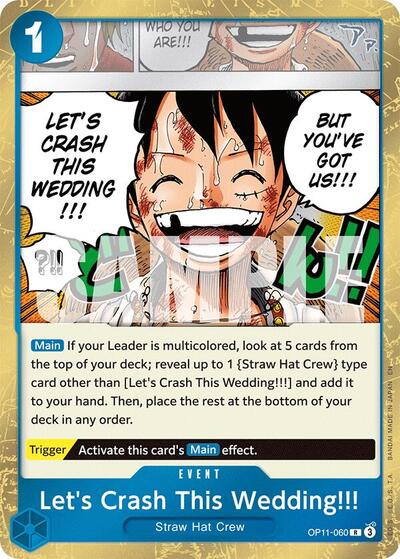 Let's Crash This Wedding!!! (A Fist of Divine Speed) Near Mint Foil
