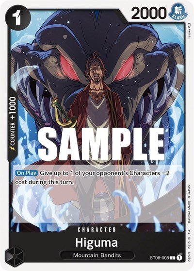 Higuma (Starter Deck 8: Monkey.D.Luffy) Near Mint - Nick Nack's Full Frontal Attack