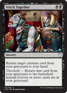 Stitch Together (Commander 2018) Damaged / Poor