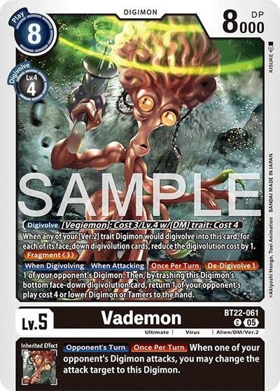 Vademon (Cyber Eden) Near Mint - Nick Nack's Full Frontal Attack
