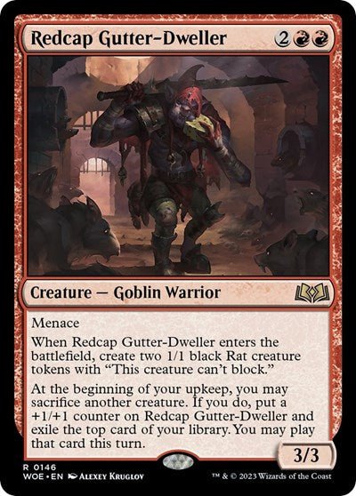 Redcap Gutter-Dweller (Wilds of Eldraine) Near Mint - Nick Nack's Full Frontal Attack