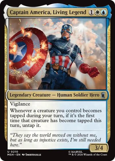 Captain America, Living Legend (Marvel Super Heroes) Near Mint - Nick Nack's Full Frontal Attack
