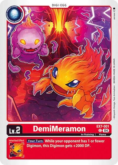 DemiMeramon (Digimon LIBERATOR) Near Mint - Nick Nack's Full Frontal Attack
