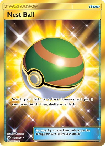 Nest Ball (Secret) (SM Base Set) Near Mint Holofoil - Nick Nack's Full Frontal Attack