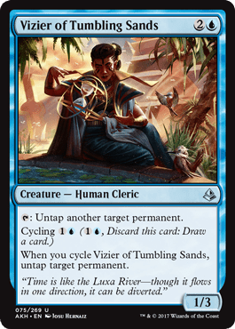 Vizier of Tumbling Sands (Amonkhet) Near Mint - Nick Nack's Full Frontal Attack