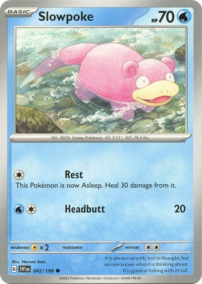 Slowpoke - 042 (Scarlet and Violet: Base Set) Near Mint - Nick Nack's Full Frontal Attack