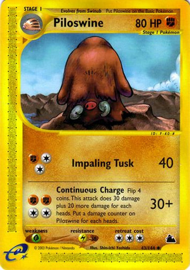 Piloswine (Skyridge) Light Play