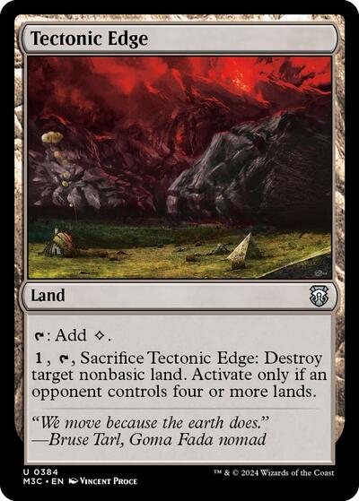 Tectonic Edge (Commander: Modern Horizons 3) Near Mint - Nick Nack's Full Frontal Attack