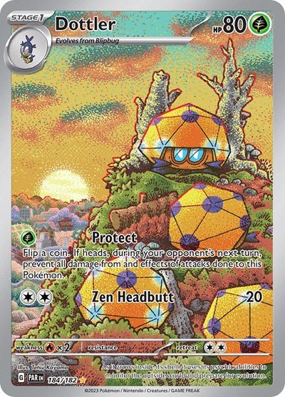 Dottler - 184 (Scarlet and Violet: Paradox Rift) Near Mint Holofoil Japanese - Nick Nack's Full Frontal Attack