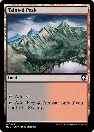 Tainted Peak (Ripple Foil) (Commander: Modern Horizons 3) Near Mint Foil