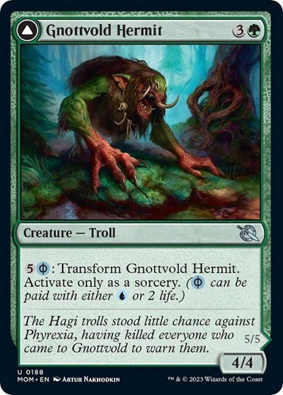 Gnottvold Hermit (March of the Machine) Near Mint - Nick Nack's Full Frontal Attack