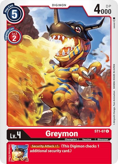 Greymon (Starter Deck 01: Gaia Red) Near Mint