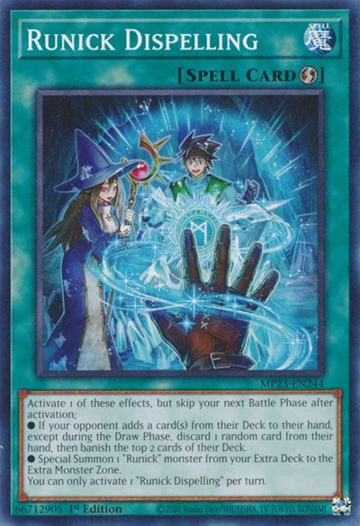 Runick Dispelling (25th Anniversary Tin: Dueling Heroes Mega Pack) Light Play 1st Edition