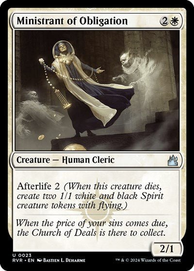 Ministrant of Obligation (Ravnica Remastered) Near Mint - Nick Nack's Full Frontal Attack
