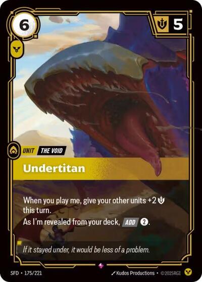 Undertitan (Spiritforged) Near Mint Foil
