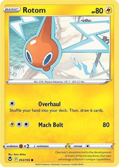 Rotom (SWSH12: Silver Tempest) Near Mint - Nick Nack's Full Frontal Attack