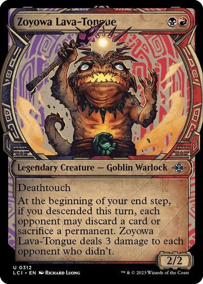 Zoyowa Lava-Tongue (Showcase) (The Lost Caverns of Ixalan) Near Mint - Nick Nack's Full Frontal Attack