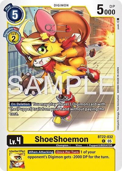 ShoeShoemon (Cyber Eden) Near Mint - Nick Nack's Full Frontal Attack