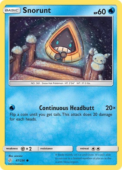 Snorunt (SM - Cosmic Eclipse) Near Mint - Nick Nack's Full Frontal Attack