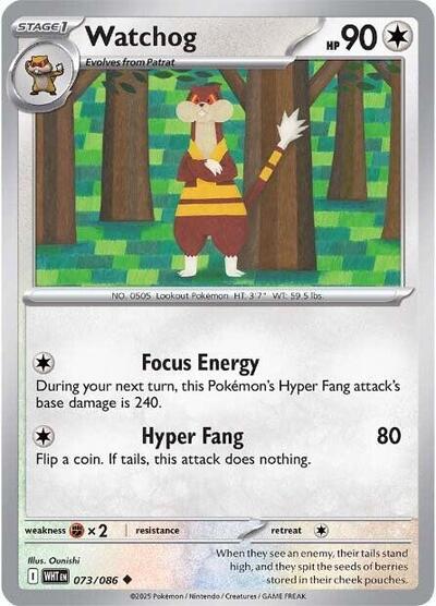 Watchog (SV: White Flare) Near Mint Reverse Holofoil - Nick Nack's Full Frontal Attack