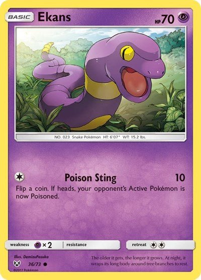 Ekans (Shining Legends) Near Mint - Nick Nack's Full Frontal Attack