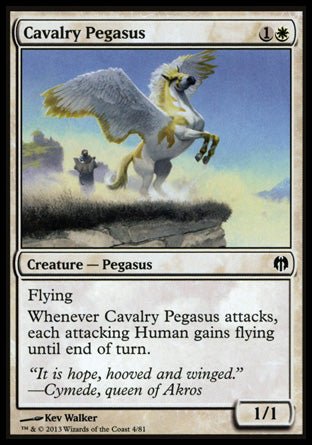 Cavalry Pegasus (Duel Decks: Heroes vs Monsters) Near Mint - Nick Nack's Full Frontal Attack