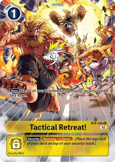 Tactical Retreat! (Alternate Art) (Starter Deck 14: Beelzemon Advanced Deck Set) Near Mint Foil