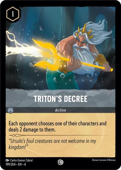 Triton's Decree (Ursula's Return) Near Mint - Nick Nack's Full Frontal Attack