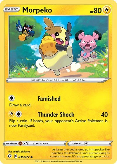 Morpeko (036) (Shining Fates) Near Mint - Nick Nack's Full Frontal Attack