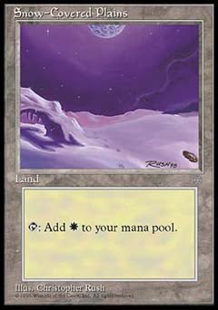 Snow-Covered Plains (Ice Age) Heavy Play - Nick Nack's Full Frontal Attack