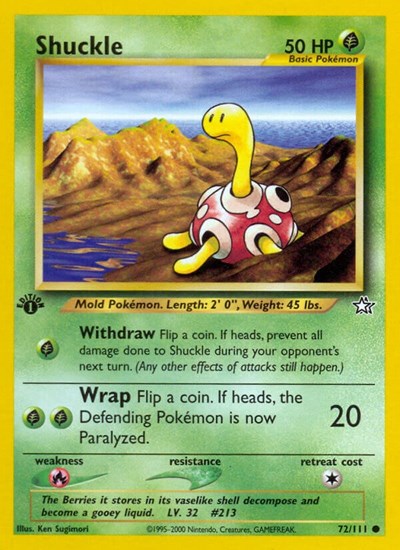 Shuckle (Neo Genesis) Light Play Unlimited